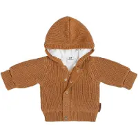Babys Only Vestje met capuchon teddy Soul caramel - 68
