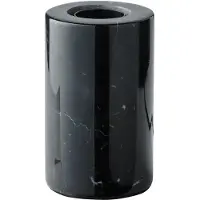 Osram Decor Marmeren Basis Tafellamp, Zwart Marmer, E27 Versie, Dimbaar, Schakelaar, Textielkabel, 80mm