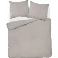 Detexpol Satinede lakenset, 160x200 cm, glad met premium strepen, beige