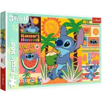 Trefl puzzel Disney Lilo & Stitch 500 stukjes - legpuzzel vakantie.