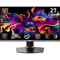 MSI MAG 272UP QD-OLED X24 monitor 67,3 cm (26,5 inch) 3840 x 2160 pixels 4K Ultra HD Zwart