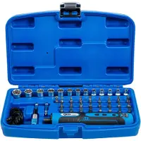 Bgs Voertuig gereedschap, Batterijschroevendraaier incl. bit- en doppenset 41 stuks.
