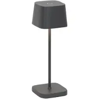 Zafferano OFELIA PRO MICRO LED tafellamp Donkergrijs oplaadbaar en dimbaar