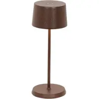 Zafferano OLIVIA PRO MICRO Oplaadbare en dimbare Corten LED-tafellamp