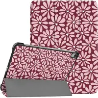 IMoshion Design Trifold Bookcase voor de Apple iPad Air 11 inch (2026) M4 / (2025) M3 / (2024) M2 / Air 5 (2022) / Air 4 (2020) - Bloom Love Blush