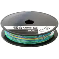 Shimano Fishing Kairiki 4 gevlochten lijn, 300 meter, meerkleurig, 0.100 mm, meerkleurig, 0.100 mm