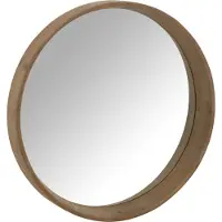 J-Line wandspiegel small d60cm lichtbeige - MDF