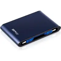 Silicon Power externe harde schijf, 2,5 inch, 2TB, USB 3.0, model A80, blauw, met schokbestendige behuizing, retailverpakking