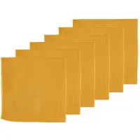 Bjorn Servetten - 6 stuks - Mosterdgeel linnen en katoen