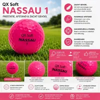 INESIS QX Soft Nassau Golfbal – Hoge Elasticiteit – 3 Stuks – Premium Kwaliteit