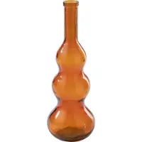 J-Line vloervaas glas donkeroranje - 75 cm - Ø 27 cm