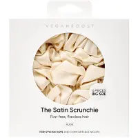 Vegan Boost Satin Scrunchies Nude Big Size - 6pcs