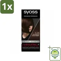 Syoss 1 x - Color baseline 3-28 Pure Chocolade - Haarverf - Rijke Diepe Kleur - Haarverf - Chocoladebruin - Salonkwaliteit - Haarkleur -