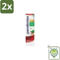 Parodontax - Tandpasta - Herbal Twist - Ginger & Mint - 75 ml - Voordeelverpakking - 2 stuks - Tandpasta - Tandvlees