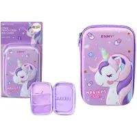 Leantoys Grote Eenhoorn Etui 3d Paars 23x15x5 Cm - UNI