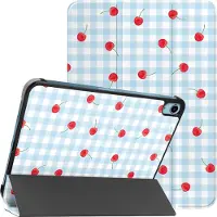 IMoshion Design Trifold Bookcase voor de Apple iPad 11 (2025) 11 inch A16 / iPad 10 (2022) 10.9 inch - Cherry Check