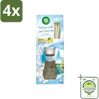 Air Wick - Geurstokjes - Soft Cotton - Essentiële Oliën - 33 ml - Voordeelverpakking - 4 stuks - Geurstokjes -