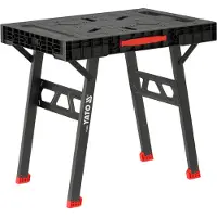 YATO Inklapbare Werkbank - Max. 650 kg Draagvermogen - 85 x 61 cm Werkblad - Met Geïntegreerde Handgreep - Draagbare Werktafel & Schraag voor Werkplaats, Garage, Bouw & Montage