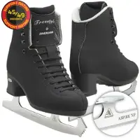Jackson Mens Freestyle Kunstschaats Met Aspire Xp Ijzer (brede Leest) Zwart Sr. 10.5 / 45.0