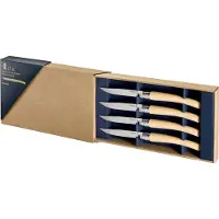 Opinel TABLE CHIC II, steakmes, tafelmes, roestvrij staal, essenhouten handvat, Bestek