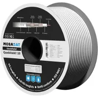 Megasat 100093 Coaxkabel Buitendiameter: 7.0 mm Wit 100 m