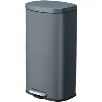 Songmics Vuilnisbak met softclose-functie, Groen grijs