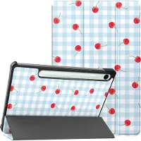 IMoshion Design Trifold Bookcase voor de Samsung Galaxy Tab S9 11.0 inch / S10 Lite / S10 FE / S9 FE 10.9 inch - Cherry Check