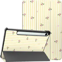 IMoshion Design Trifold Bookcase voor de Samsung Galaxy Tab S9 11.0 inch / S10 Lite / S10 FE / S9 FE 10.9 inch - Garden Stripes