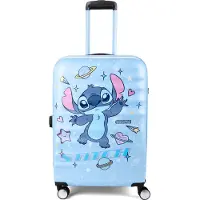 American Tourister Trolley 'Wavebreaker' blauw / lichtblauw / rosa