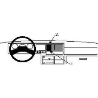 Brodit ProClip houder geschikt voor Volkswagen T4 Transporter/ Caravelle 1991-1995 Center mount