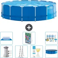 Intex Framezwembad, rond - 457x122 cm - 6-delig, model S599