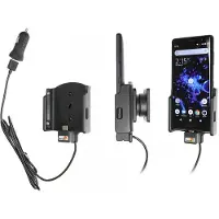 Brodit houder geschikt voor Sony Xperia XZ2 Compact Actieve houder met 12V USB plug