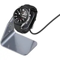 Strap-it oplaadstation - Docking station geschikt voor Samsung Galaxy Watch 3 / Galaxy Watch Active / Active 2 / Galaxy Watch 4 / 4 Classic / Galaxy Watch 5 / 5 Pro - zilver-grijs