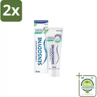 Sensodyne - Tandpasta - Complete Protection + Fresh Breath - Frisse Adem - 75 ml - Voordeelverpakking - 2 stuks - Tandpasta gevoelige tanden - Tandpasta frisse adem