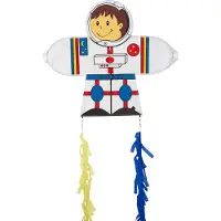 Invento vlieger Skymate Astronaut 71 x 64 cm polyester wit/blauw
