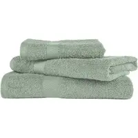 Tiseco HOME STUDIO - Handdoek RIVA - SET/6 - 100% katoen - 450 g/m² - 100% katoen - superzacht en zeer absorberend - 50x100 cm - Groen