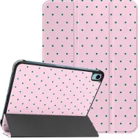 IMoshion Design Trifold Bookcase voor de Apple iPad 11 (2025) 11 inch A16 / iPad 10 (2022) 10.9 inch - Happy Dots