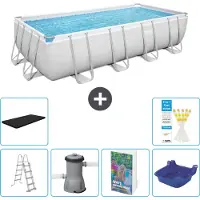 Bestway Power Steel Rechthoekig - 488x244x122 cm - 5-delig S662