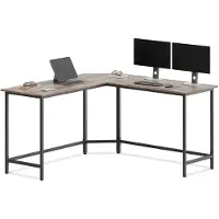 Vasagle - Bureau - Hoekbureau voor Gaming en Thuiswerk - Ruimtebesparend Ontwerp