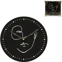 Noor living Wandklok Face Zwart 29 Cm - UNI