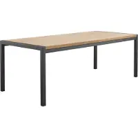Profijt Meubel - Eettafel Mantera 220x100 cm rechthoekig lichtbruin - 4 Poten/Rechte poten - Melamine - Bruin