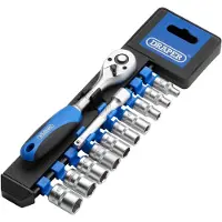 Kippers Rijssen Metrische doppen en ratel set 1/4'' 12-delig 16369