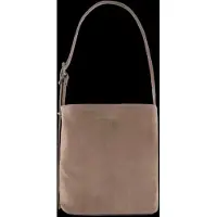 Sandqvist Leather Shopper Bag Suede taupe
