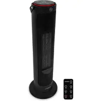 Vonroc Elektrische kachel - ventilatorkachel - 1200W/2000W - torenmodel - keramisch - ECO Modus - zwenkfunctie - LED display - Incl. afstandsbediening - thermostaat en timer - 20m2