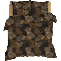 Satin d'or Bionic Dekbedovertrek - Lits-jumeaux - 240x200/220 cm - Antra Brons