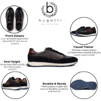 Bugatti Sneakers laag navy / donkerbruin