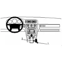 Brodit ProClip houder geschikt voor Volvo C70 1997-2005 / S70/ V70 1997-2000 Console mount