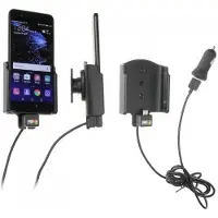 Brodit houder geschikt voor Huawei P10 Actieve houder met 12V USB plug