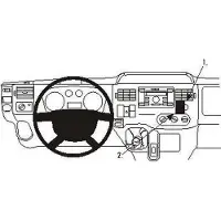 Brodit ProClip houder geschikt voor Ford Transit / Transit Tourneo 2007-2013 Angled mount