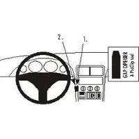 Brodit ProClip houder geschikt voor BMW Z3 1996-2002 Center mount, Low